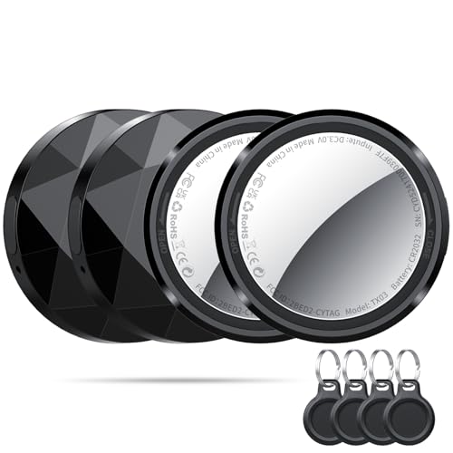 QCOQ Tracker Tags-4 Pack Black