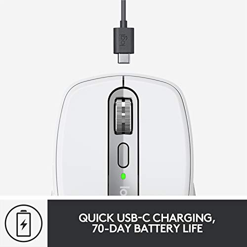 Image of Logitech MX Anywhere 3 for Mac - Wireless, Ultrafast Scrolling, Any Surface, 4K DPI, Customisable Buttons, USB-C, Bluetooth,MacBook Pro,MacBook Air,iMac,iPad Compatible