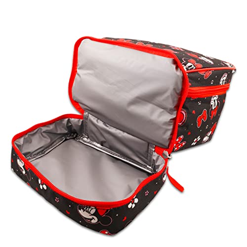 Disney Minnie Mouse Backpack and Lunch Box Set For Kids - Bundle with 16" Minnie Red Bow Backpack, Classic Minnie Lunch Bag, Stickers, & More | Minnie Mouse Backpack for School4