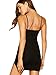 SheIn Women's Sleeveless Spaghetti Strap Slit Party Club Mini Cami Bodyon Dress Medium Black#2