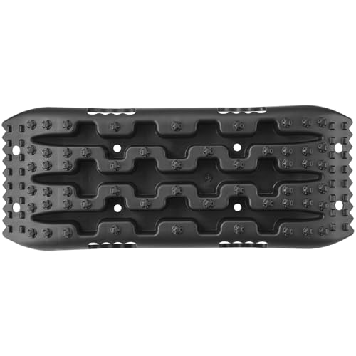 Happybuy 10 TON Traction Boards with PP Material, for Off-Road Vehicles, Short, Black