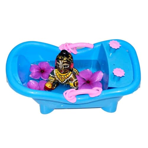 Image of Laddu Gopal Ji Bath Tub | Kanha Ji Swimming Pool |Thakur ji Bath tub for Bathing Purpose Pack of 1 Size (0to3) Number Plastic