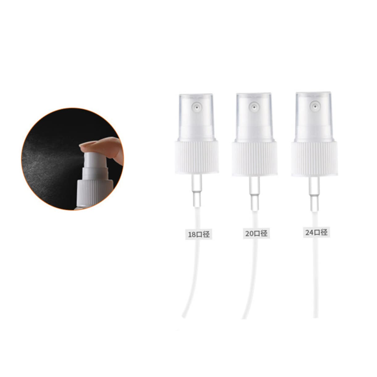 Minkissy 60pièces Bouchons De Vaporisateur De Parfum Nozzle Fittings Outils Noir Accessoires De Flacon Pulvérisateur Caps De Pulvérisation Pour