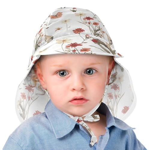 KLL Cartoon Sweet Fish Neutral Infant Beach Hats Baby Boys Caps Girl UPF 50 Large Brim Travel Essentials2