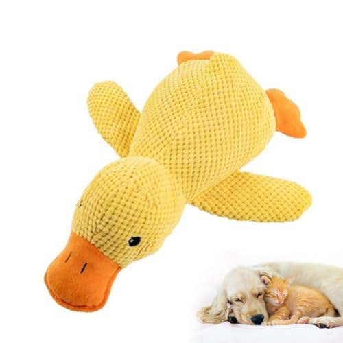 OIGWBPH Papera Antistress per Cani - Peluche Indistruttibile per Piccole e Grandi Razze, Gioco Calmante con Design Sicuro per Cani (26 x 23 cm)