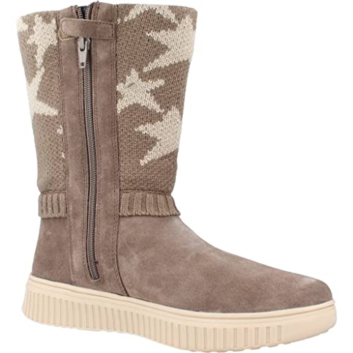 Geox J Discomix Girl C, Stivali Bambina, Marrone