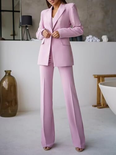 Women 2 Piece Suits Pant Elegant Peak Lapel Office Blazer Pant Suit Lady Formal Business Party Office Work Outfit2