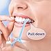 JMU Aligner Remover Tool, 2 Colors Clear Aligner Removal Tool, Braces Removal Kit, Blue and White (2 Pack)