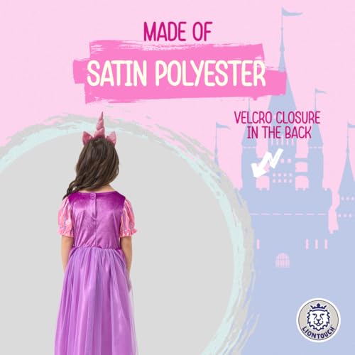 Vestido Princesa Unicornio para Niñas 3-6 Años miniatura 3