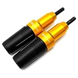 Motorbikes Crash Falling Protection for Suzuki GSX1300R Hayabusa GSX 1300R GEN 3 2020-2023 2022 Motorcycle Frame Sliders Falling Protection Pad Refit Exhaust Slider (Color : Gold-Hayabusa)