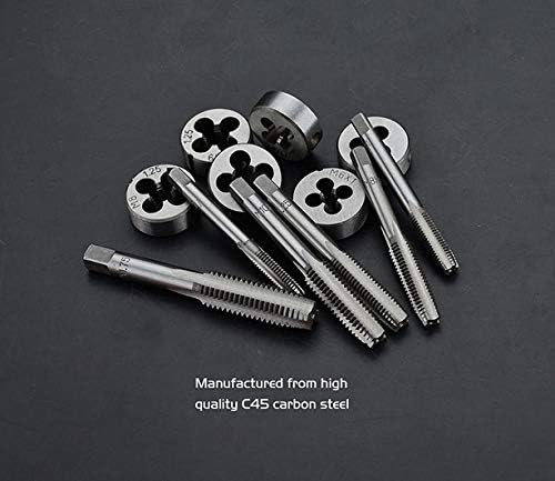 Hetkrishi 20pcs Metric Tap and Die Set Thread Tool M3 to M12 Thread Repair Plug Metric Wrench Die Holder 4