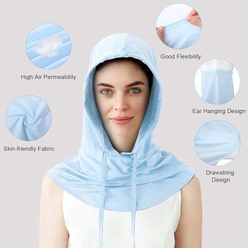 Image of Cooling Balaclava Face Mask Breathable Full Head Mask Sun Protection Neck Cover UV Face Cover for Men Women