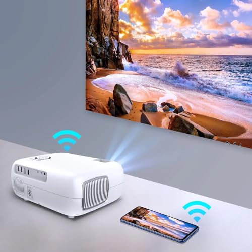 Image of TOPTRO Projector for Home 4K Support, M5 Auto Focus Full HD Projector 1080p Native YouTube PrimeVideo Netflix Builtin 7500Lumen 5G WiFi Bluetooth Portable Projector Auto Keystone Home Cinema Projector