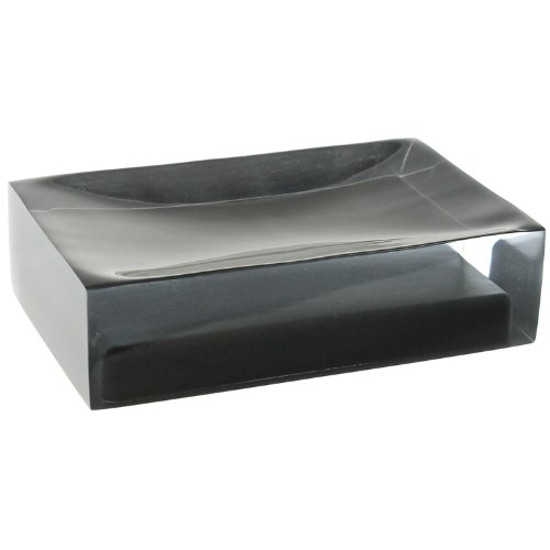 Porte-savon arc-en-ciel Gedy noir 11cm accessoire douche