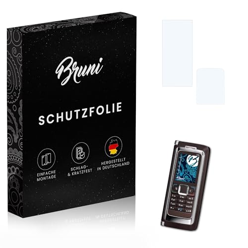 Bruni Screen Protector compatible with Nokia E90 Communicator Protector Film, crystal clear Protective Film (Set of 2)