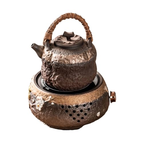 Tetera eléctrica japonesa de gres retro con apagado automático para un té Gongfu relajante