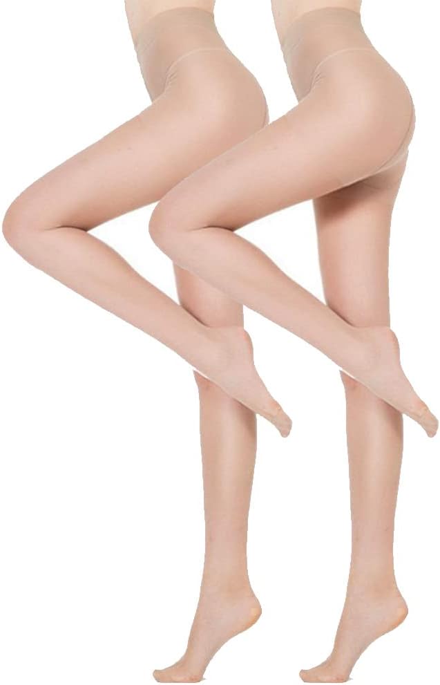 Dress CiciPantyhose Hosiery Sheer Stockings Nylon Silk Hosiery Tights [ 2 Pack]