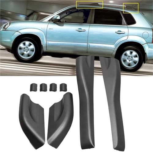Tapas de baca para Hyundai Tucson 2004-2008 protector riel de techo 3