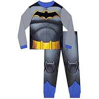 DC Comics Batman Pjs, Superhero Boys Pyjamas, Batman Kids Pyjamas, Long Sleeve Boys' Pyjama Sets 3-4 Years
