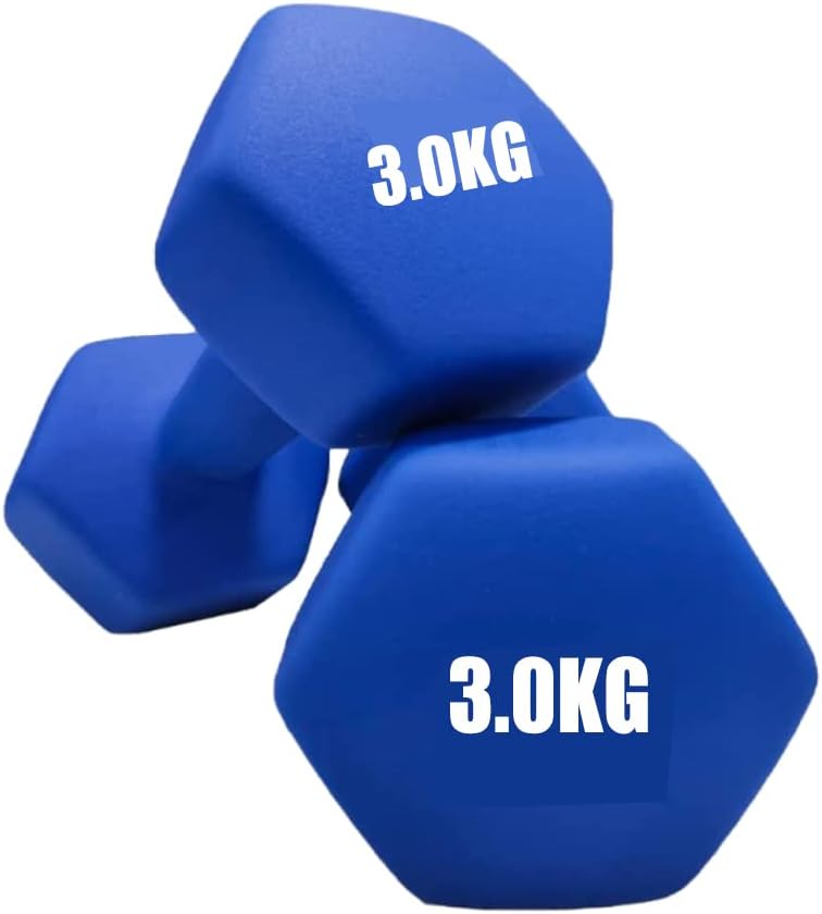 COOLBABY Dumbbells Weights Exercise-Blue/3KG*2