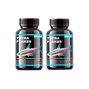 Eagle Tetra Flakes Fish Food, 100ML (Pack of 2 | Colour | High Protein | Fast Growth