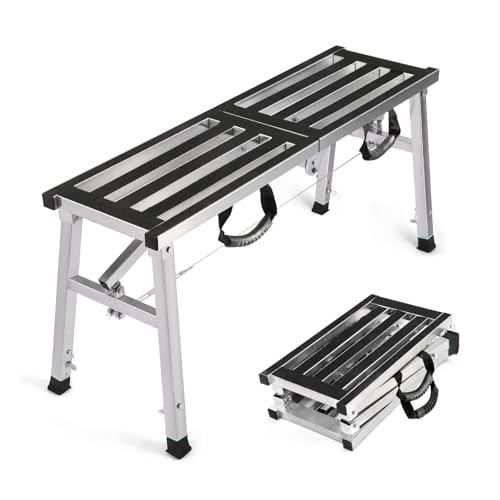 Portable Adjustable Steel Step Ladder Stool