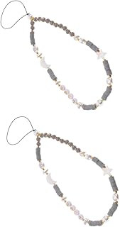 UKCOCO 2 Peças De Alças De Telefone Móvel Charme De Telefone Kawaii Cordão De Telefone Com Contas Amuletos De Telefone Alça De Telefone Charme Capa De Telefone Charme Bonito Pulseira De
