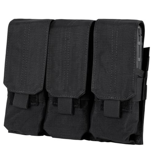 Cargador Bolsa MOLLE Condor Resistente de Alta Densidad Triple Negro M4 M16
