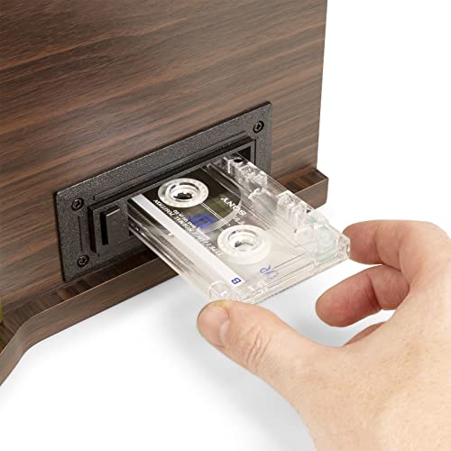 Fenton Memphis Platine Vinyle Bluetooth Dab/FM – Bois Foncé, Lecteur CD/Cassette, MP3, Port USB Lecture et Enregistrement, Prise Casque, Idéal pour Décorer Votre Intérieur et Écouter Vos Musiques - Les Beatles, Paul McCartney, John Lennon, RIngo Starr, George Harrison Fenton Memphis Platine Vinyle Bluetooth Dab/FM - Bois Foncé, Lecteur CD/Cassette, MP3, Port USB Lecture et Enregistrement, Prise Casque, Idéal pour Décorer Votre Intérieur et Écouter Vos Musiques – Image 4