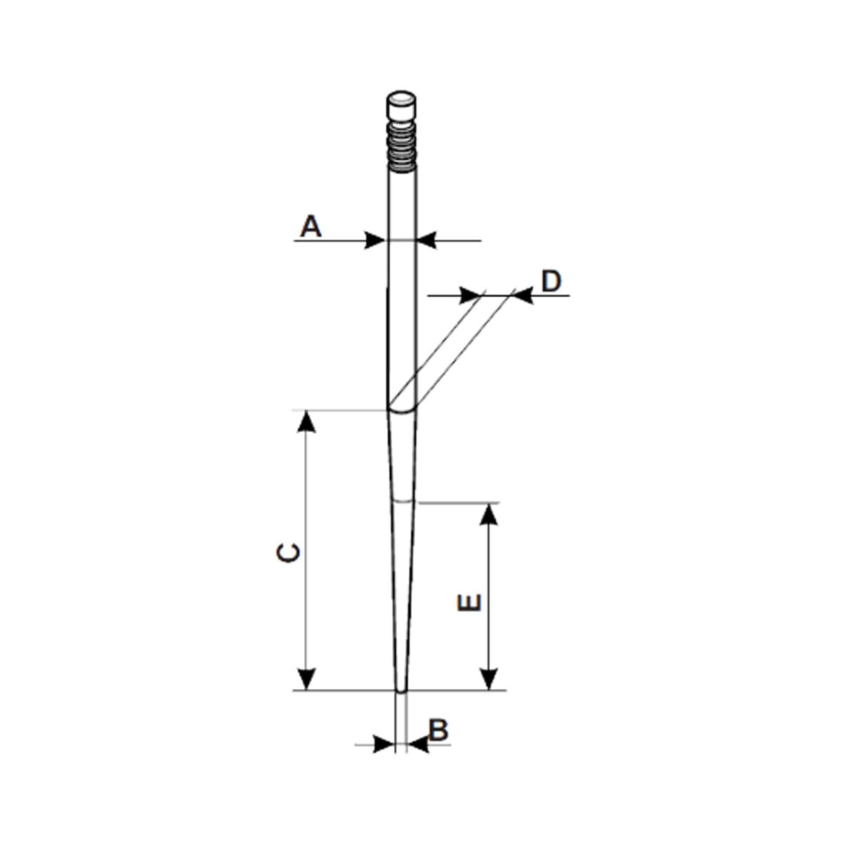 MALOSSI B09477.077 Spillo Conico X77 per Carburatore Dell'Orto PHBH, Alta Qualità