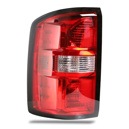 Lathsy Tail Light Assembly Compatible With 2014 2015 GMC Sierra 1500 2500HD 3500HD Left Driver Side Taillight with Bulbs Replace Part Number 23424737 Halogen