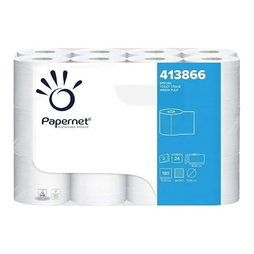 Papernet Ready Table – Servilletas de papel de 1/2 pliegue con tecnología Ready Table 416183, 5 clips por paquete, 330 porciones por clip, tamaño 21,6 x 16,6 cm, tamaño plegado, 16,6 x 10,8 cm