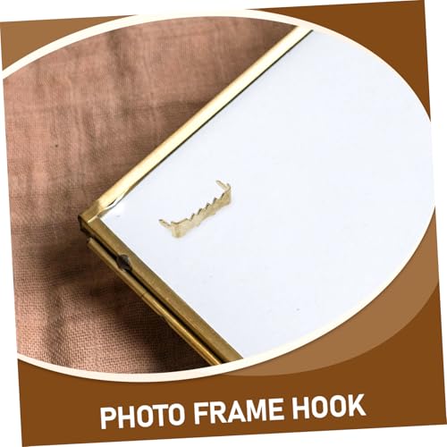 Image of 100pcs Frame Backing Hangers Picture Hangers for Easy Installation for Wall Art and Home Decor Strong Clips for Picture Frames
