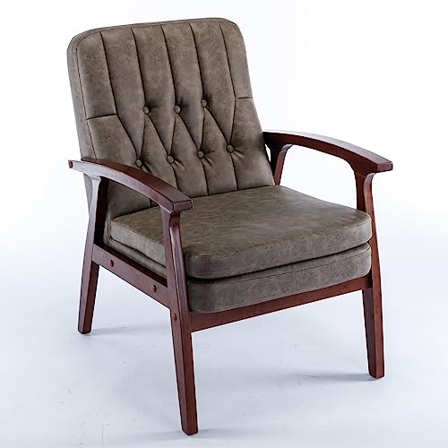 Sillón moderno poliuretano Marrón