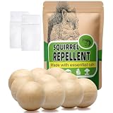 AUDQQM Squirrel Repellent Outdoor, Chipmunk Repellent for Garden, Squirrels Deterrent, Keep Squirrels & Chipmunks Away, Squirrels Repellant, Easy to Place for Yard, Attic & Bird Feeders, Pack of 10