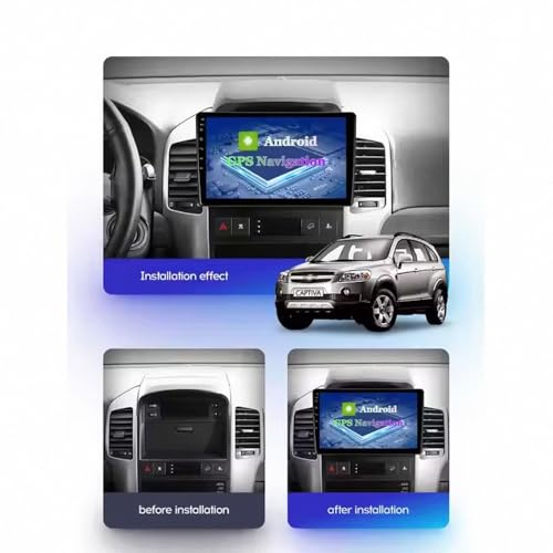 Autoradio touchscreen display con Mirror Link y manos libres para Chevrolet Captiva 2