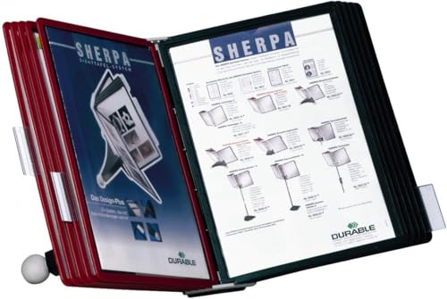 Soporte de mesa Sherpa Durable con paneles de visualización para organizar recetas y catálogos 2