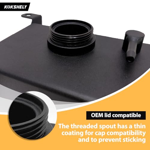 Image of Up-grade Aluminum Expansion Tank with Bracket & Sight Glass, Aluminum Coolant Reservoir Tank Fits Jeep Wrangler JL JLU 2018+ / Gladiator JT 2020+, 2.0L & 3.6L Coolant Expansion Bottle