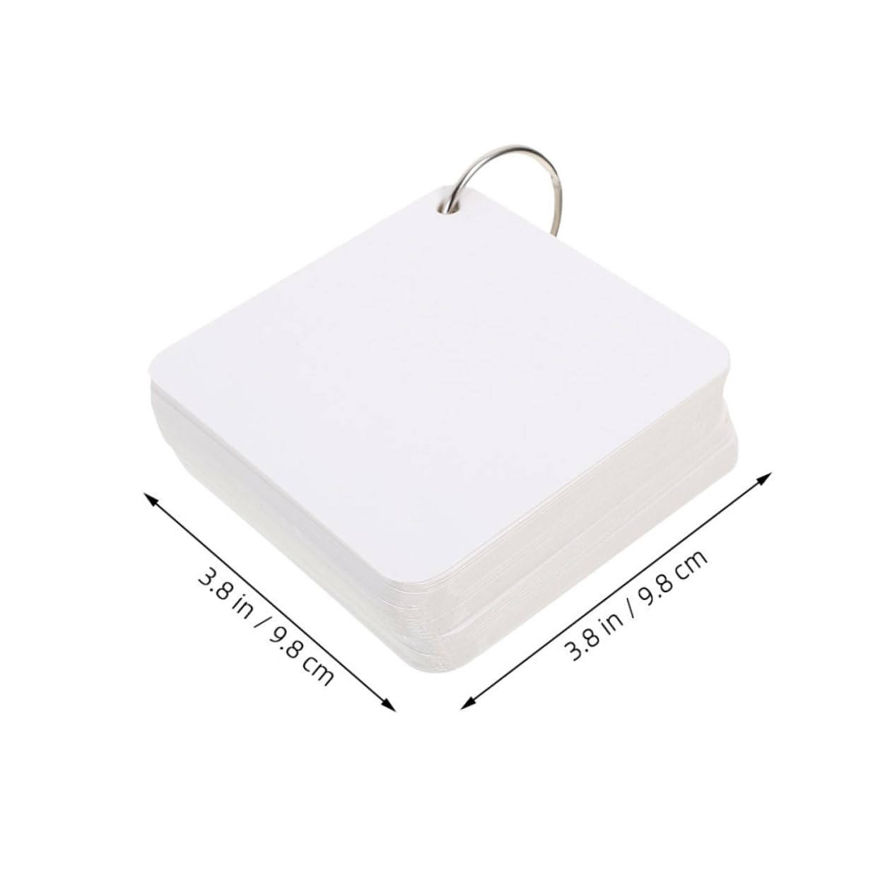 Leere Papierkarten 300 Blatt mit 6 Ringen für Notizen und Lernen