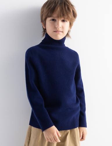 Boys and Girls 100% Merino Wool Sweater Fall Winter First-Line Ready to Wear Turtleneck Long Sleeve Pullover4
