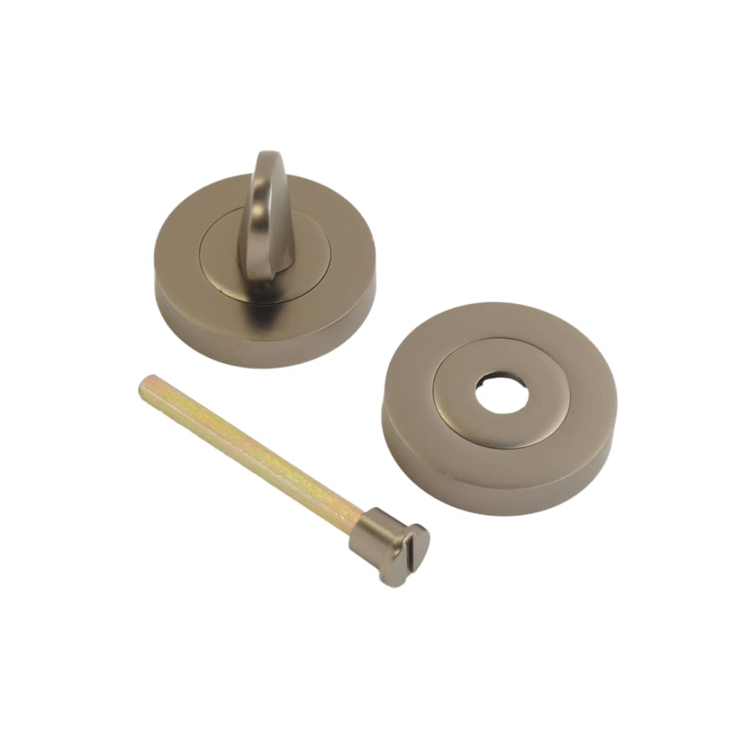 Onyx Design Keyhole Bathroom Turn Escutcheon On Gunmetal Keyhole Cover On Gunmetal For Internal Doors For Security And Protection From Key Damage