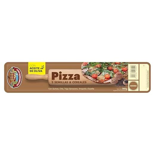 Casa Tarradellas Masa para Pizza 5 Cereales, 260g