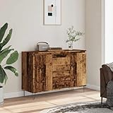 ✔Questa credenza Legno di tendenza, caratterizzata da un design senza tempo, è destinata ad essere un'eccellente aggiunta alla vostra casa.Questa credenza 102cm aggiunge maggiore praticità alla vita quotidiana.