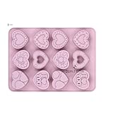 Silikonform in Herzform, 3D-Silikon-Backform für Fondant, Seife und Eis...
