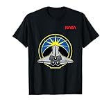 nasa space shuttle sts 132 missione patch worm logo maglietta