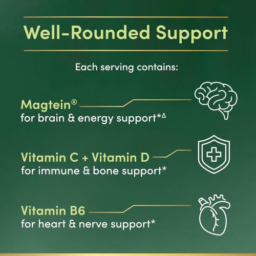 Nature's Bounty Magnesium L-Threonate 2000mg Magtein Capsules, 90 Count - image 5