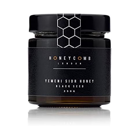 Yemeni Sidr HONEY WITH BLACK SEED Raw Honey Raw Unpasteurised 100% Pure Honey Natural Honey Honeycomb London 250g Cover