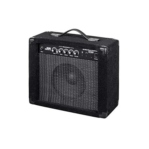 Monoprice 1x8 Bass Combo Amplifier, 20-Watt, 3-Band EQ, Headphone Output