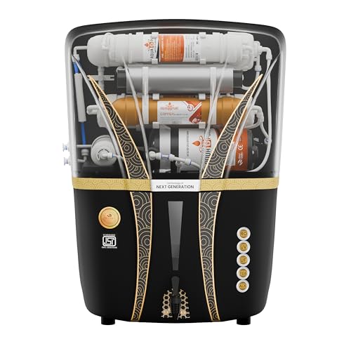 Image of AQUADPURE RO Water Purifier With UV, UF, TDS Adjuster 12L | 8 Stage Purification | Suitable For All Type Water Supply (A137 Dim Trn Alkaline RO)