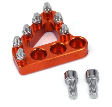 Pedale Freno Posteriore Per Moto KTM - In Alluminio CNC, Regolabile, Per Modelli 125-530 Cc 2004-2010 - Foto 6